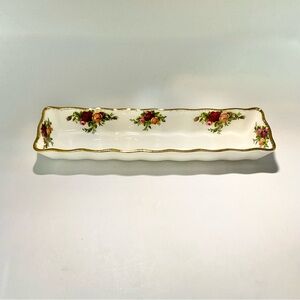 Royal Albert Old Country Roses Mint/Olives/Crackers/Trinket Dish